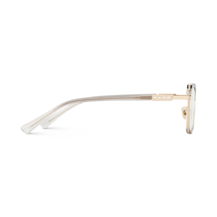 Eydology Wesley Gold/Crystal Grey Women's Cat Eye Glasses 4