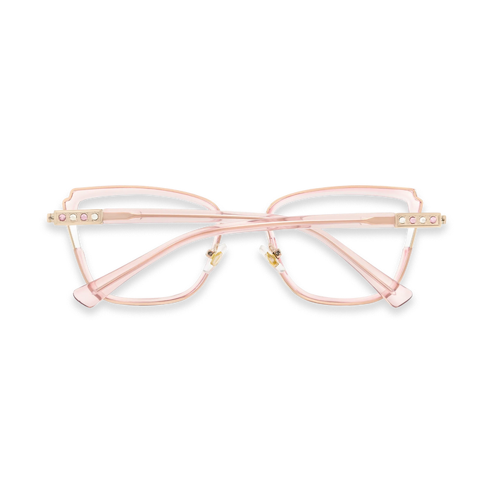Eydology Wesley Gold/Light PInk Women's Cat Eye Glasses 5