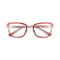 Eydology Wesley Gold/Red Women's Cat Eye Glasses 1