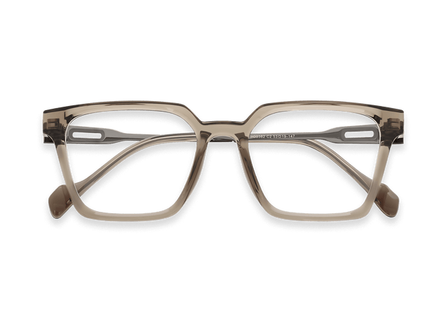 Eydology Winston Clear Brown/Gun Glasses 1