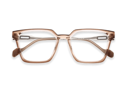 Eydology Winston Clear Brown Purple Pink/Silver Glasses 1