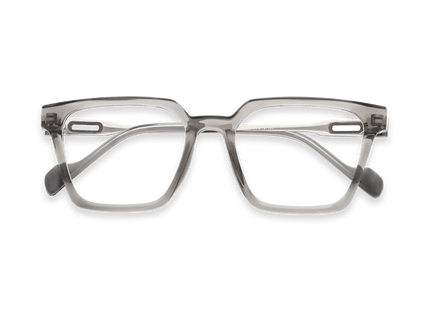 Eydology Winston Clear Grey/Gun Glasses 1