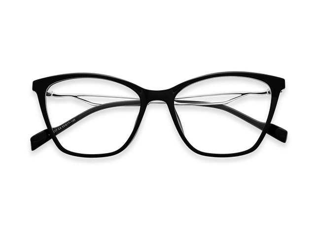 Eydology Yasmin Black/Chrome Glasses 1
