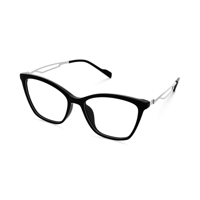 Eydology Yasmin Black/Chrome Glasses 3