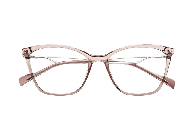 Eydology Yasmin Clear Grey Pink/Silver Glasses 1