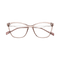 Eydology Yasmin Clear Grey Pink/Silver Glasses 1