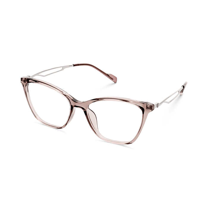 Eydology Yasmin Clear Grey Pink/Silver Glasses 3