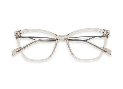 Eydology Yasmin Clear Light Brown/Light Gun Glasses 1