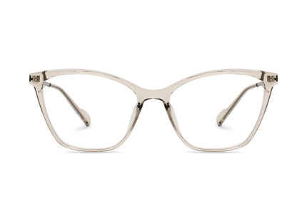 Eydology Yasmin Clear Light Brown/Light Gun Glasses 2