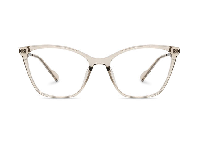 Eydology Yasmin Clear Light Brown/Light Gun Glasses 2