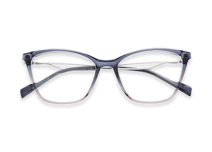 Eydology Yasmin Clear Purple Blue/Silver Glasses 1