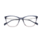 Eydology Yasmin Clear Purple Blue/Silver Glasses 1