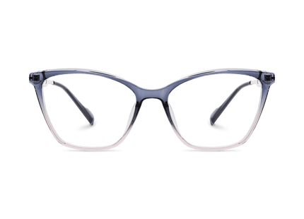 Eydology Yasmin Clear Purple Blue/Silver Glasses 2