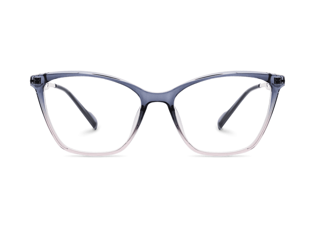 Eydology Yasmin Clear Purple Blue/Silver Glasses 2