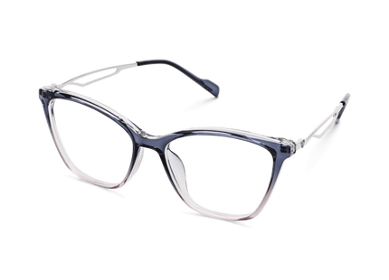 Eydology Yasmin Clear Purple Blue/Silver Glasses 3