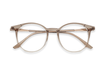 Eydology Zariah Gradient Brown/Rose Gold Glasses 1