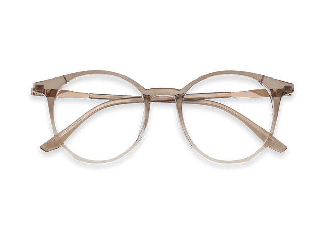 Eydology Zariah Gradient Brown/Rose Gold Glasses 1