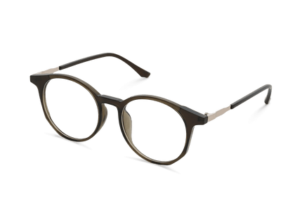 Eydology Zariah Trans Green Brown/Light Gold Glasses 3