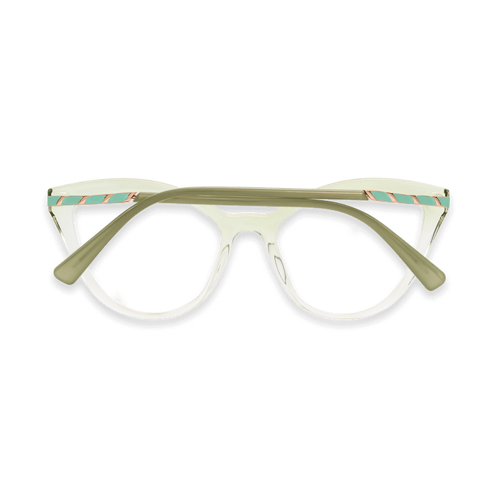 Eydology Zaylee Gradient Grass Green Glasses 4