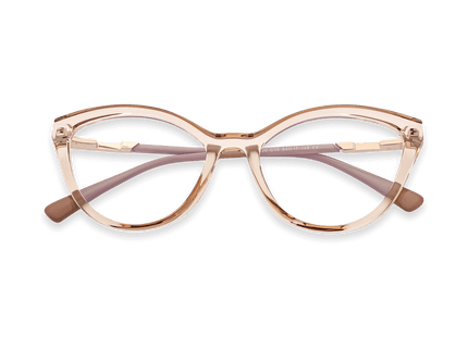 Eydology Zaylee Peach Glasses 1