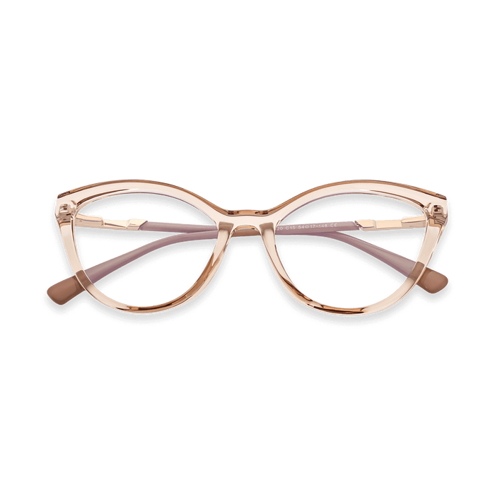 Eydology Zaylee Peach Glasses 1