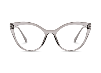 Eydology Zaylee Transparent Grey Glasses 2