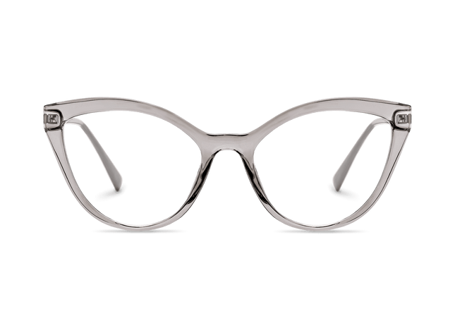 Eydology Zaylee Transparent Grey Glasses 2