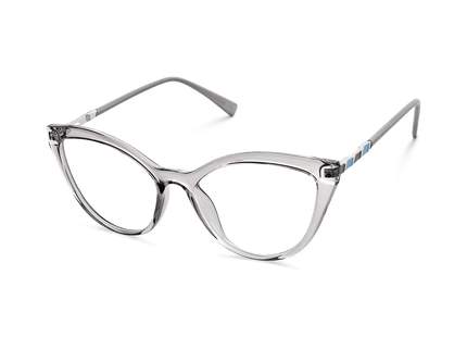 Eydology Zaylee Transparent Grey Glasses 3