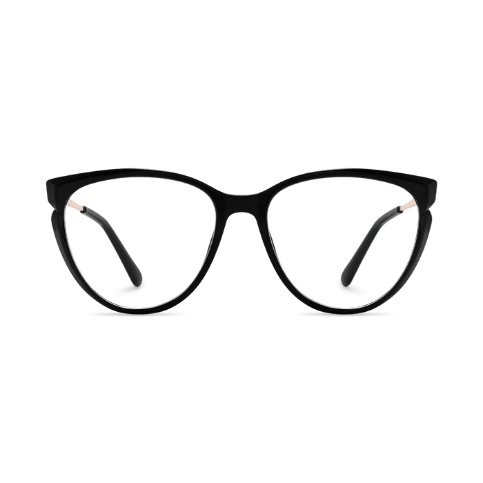 Eydoloofy Hallie Black Women's Cat Eye Glasses 2