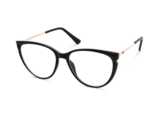Eydoloofy Hallie Black Women's Cat Eye Glasses 3