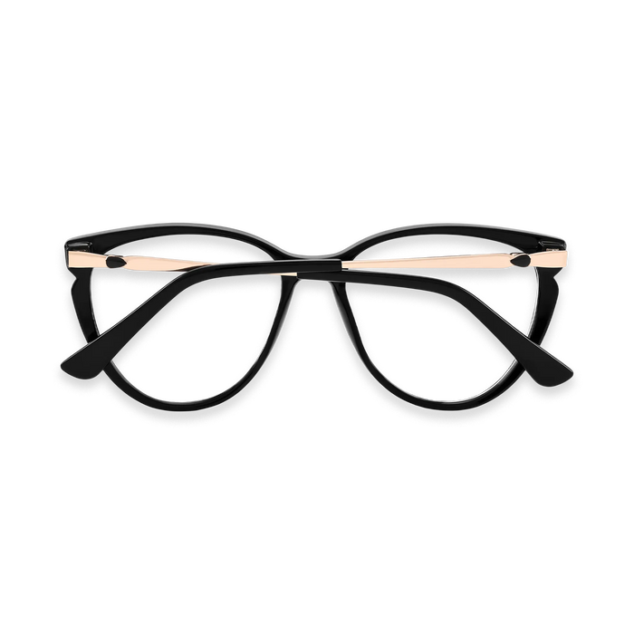 Eydoloofy Hallie Black Women's Cat Eye Glasses 5