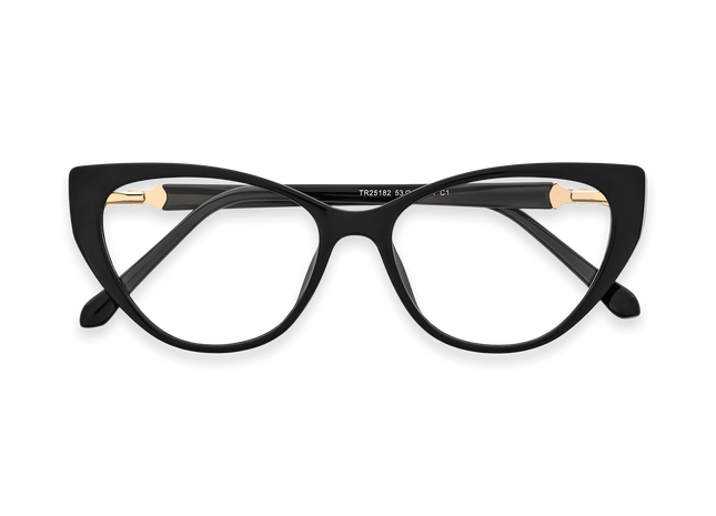 Eydoloy Destiny Black Cat Eye Glasses 1