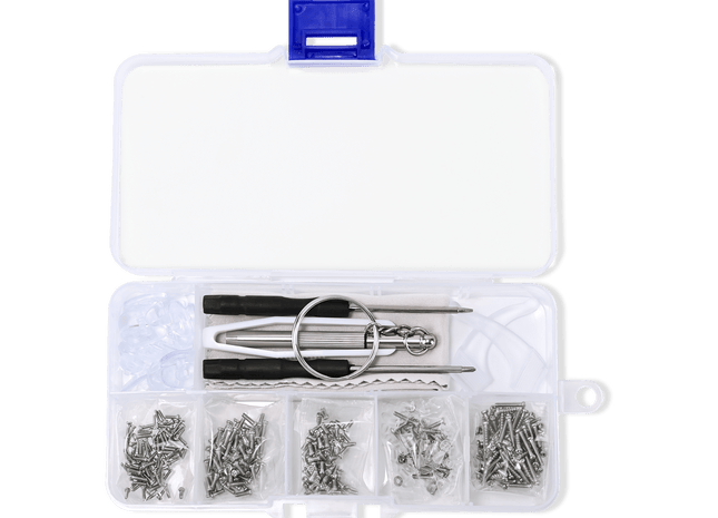 Eyeglass repair kit, complete tools set display 01