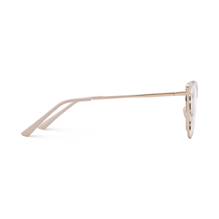 Gracie Semi Dusty Pink Cat Eye Glasses 4