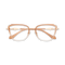 Hailey Gold/Brown Gradient Cat Eye Glasses-Front View 1
