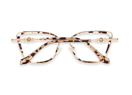 Hailey Gold/Tortoise Cat Eye Glasses-Back View 5