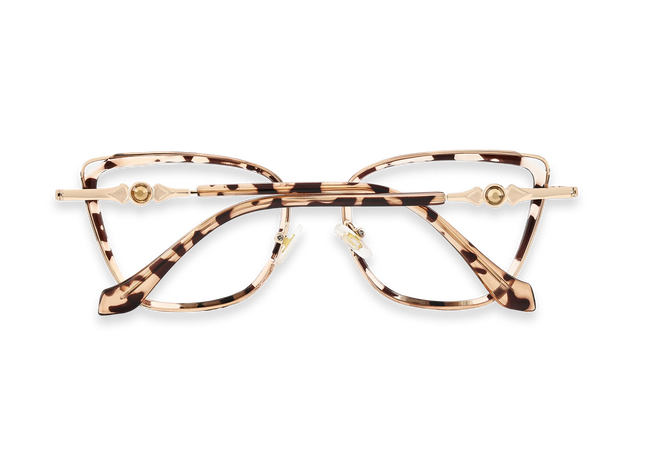 Hailey Gold/Tortoise Cat Eye Glasses-Back View 5
