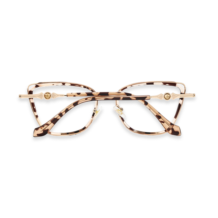 Hailey Gold/Tortoise Cat Eye Glasses-Back View 5
