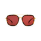 Halle Gold/Dark Tortoise + Deep Rose Lens 1