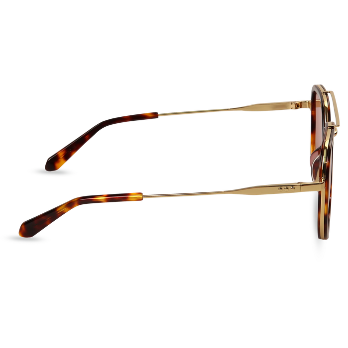 Halle Gold/Dark Tortoise + Deep Rose Lens 3