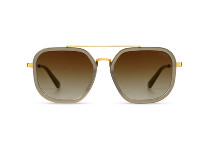 Halle gold brown frame brown gradient lens 1