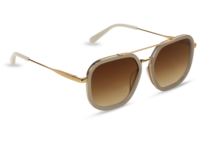 Halle gold brown frame brown gradient lens 2