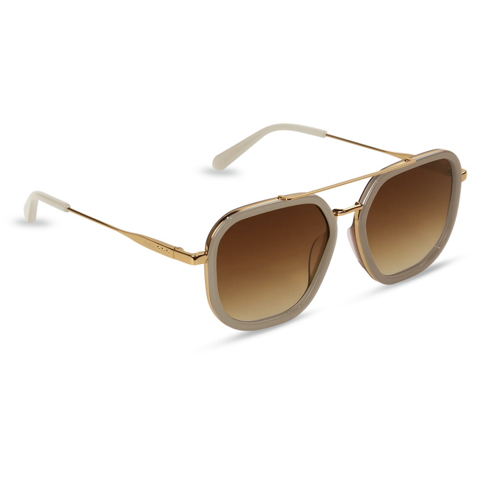 Halle gold brown frame brown gradient lens 2