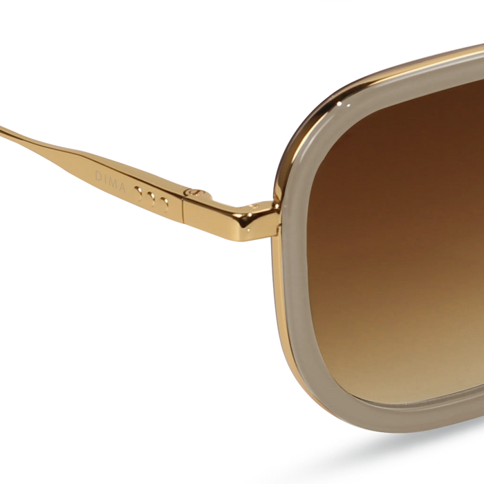 Halle gold brown frame brown gradient lens 4