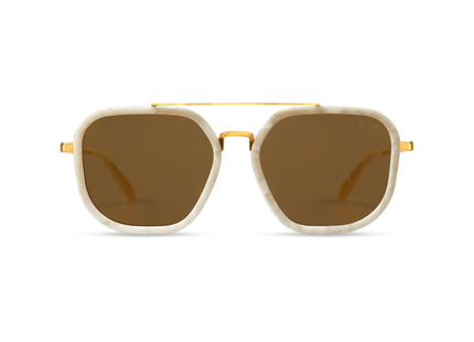  Halle gold ivory frame gold mirror lens 1