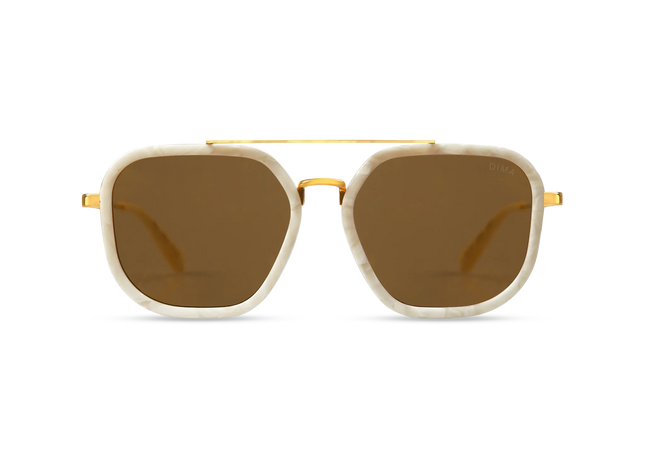  Halle gold ivory frame gold mirror lens 1