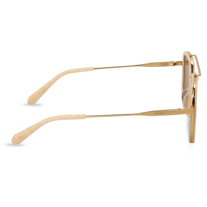  Halle gold ivory frame gold mirror lens 3