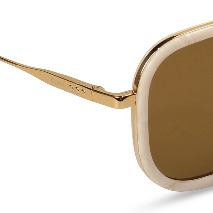  Halle gold ivory frame gold mirror lens 4