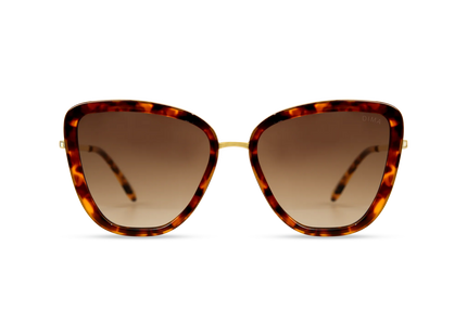 Isla gold dark tortoise frame brown gradient lens 1