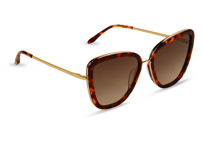 Isla gold dark tortoise frame brown gradient lens 2
